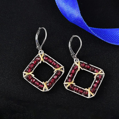 EverTrue Gemstone Beaded Dangle Earrings