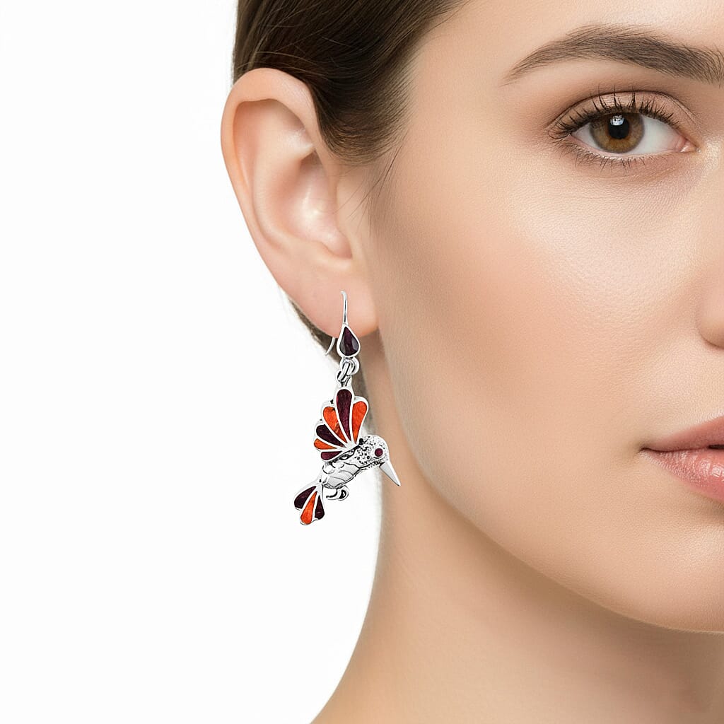 Hummingbird Multi-Gemstone Earrings — Joy, Lightness & Vibrant Expression
