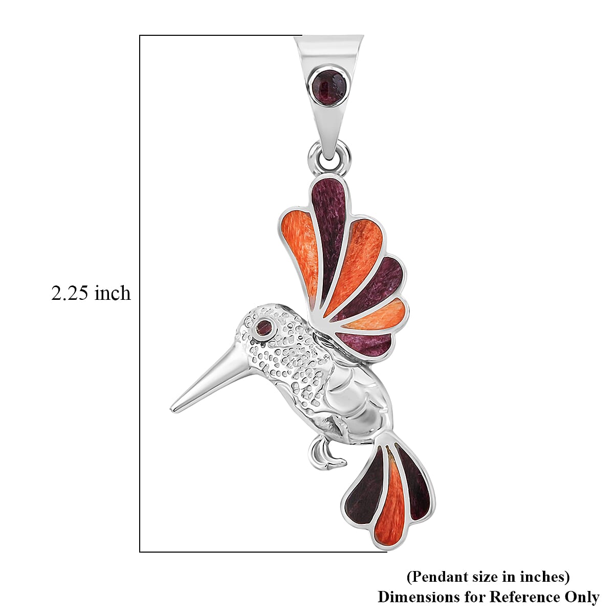 Hummingbird Multi-Gemstone Pendant — Joyful Motion & Vibrant Expression