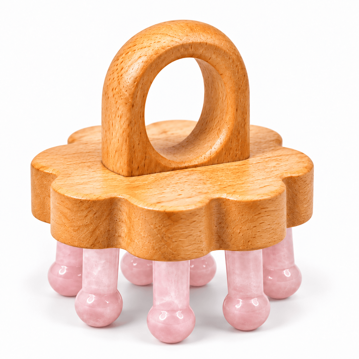 Rose Quartz Scalp Massager – Self-Care Relaxation Tool