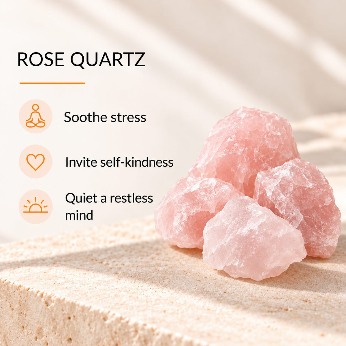 Rose Quartz Scalp Massager – Self-Care Relaxation Tool