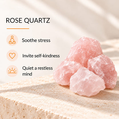 Rose Quartz Scalp Massager – Self-Care Relaxation Tool