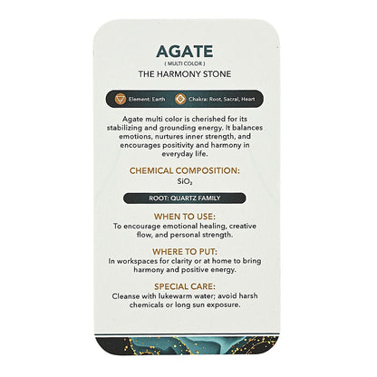 Multi Color Agate Freeform – Vibrant Elegance and Grounding Energy