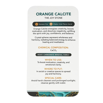 Calcite Orange Sphere – Energizing Warmth and Vitality