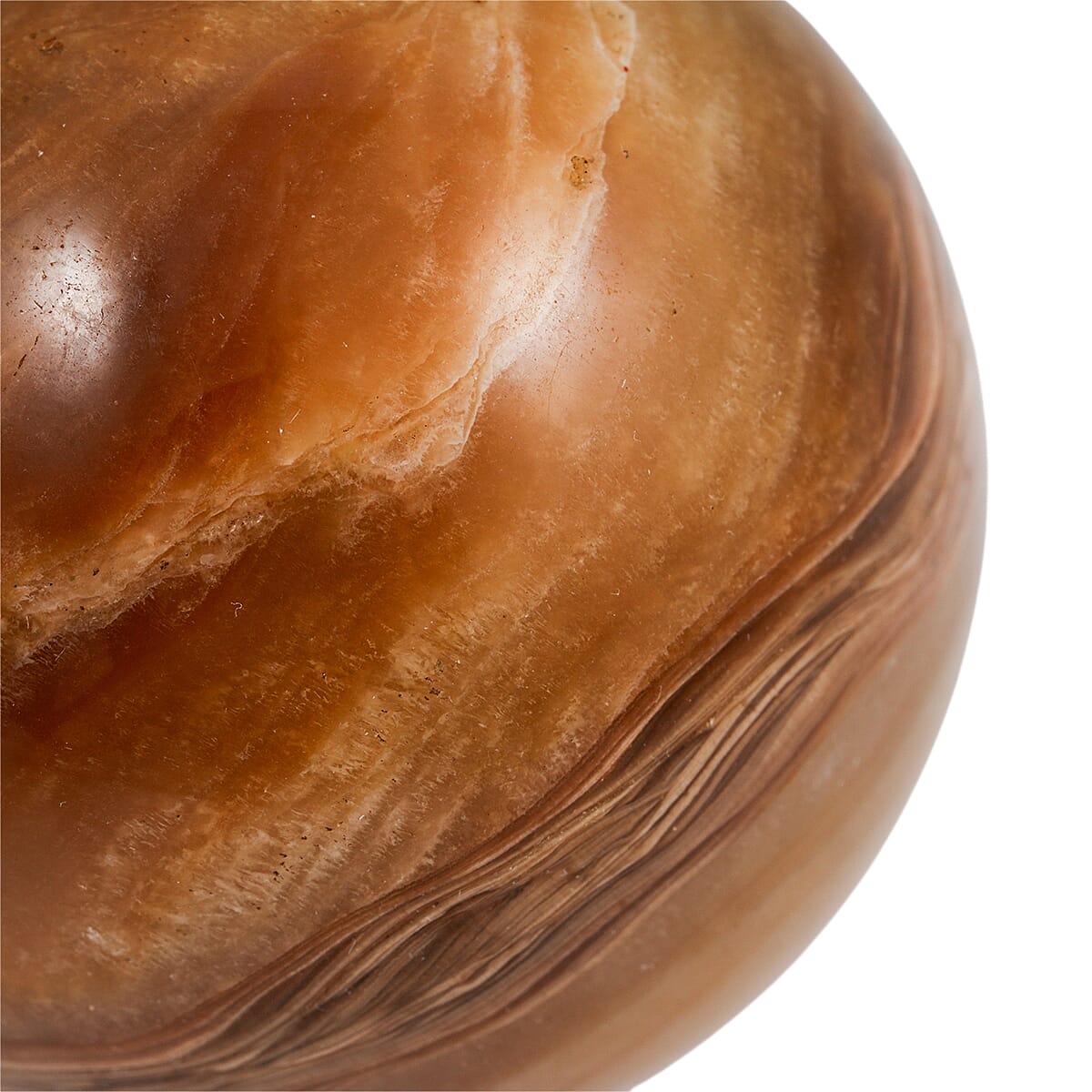 Calcite Brown Sphere – Grounded Energy and Earthy Calm