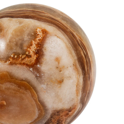 Calcite Brown Sphere – Grounded Energy and Earthy Calm