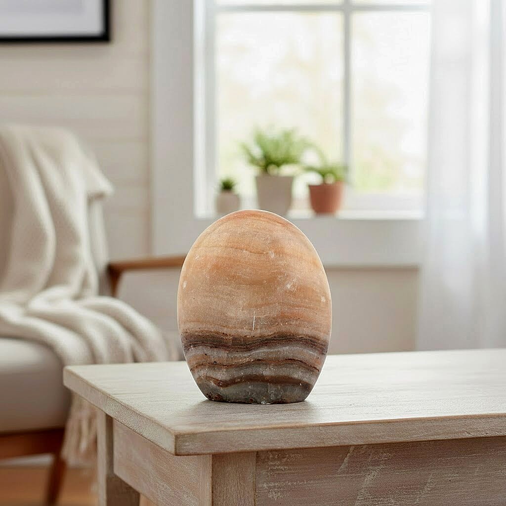 Calcite Brown Freeform – Earthy Elegance and Grounding Energy