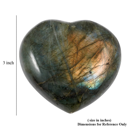 Labradorite Heart Shape – Luminous Beauty and Grounding Energy
