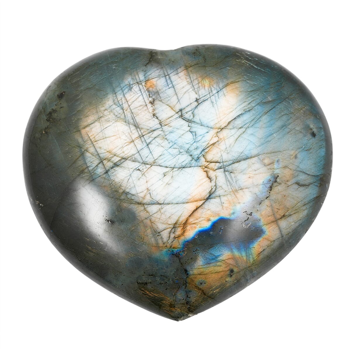 Labradorite Heart Shape – Luminous Beauty and Grounding Energy