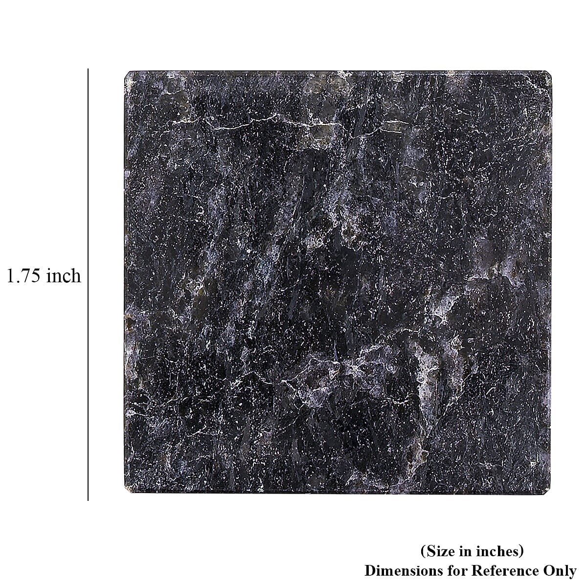 Nuummite Square Shape – Structured Elegance and Grounding Power