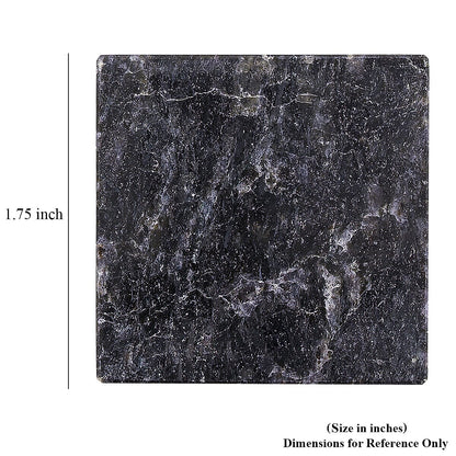 Nuummite Square Shape – Structured Elegance and Grounding Power