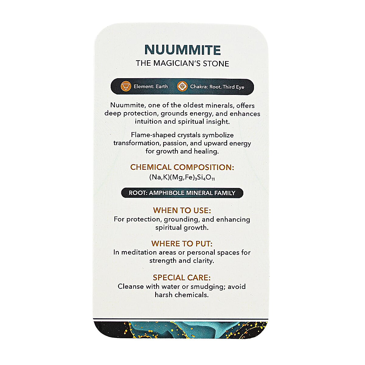 Nuummite Freeform – Ancient Energy and Grounding Power