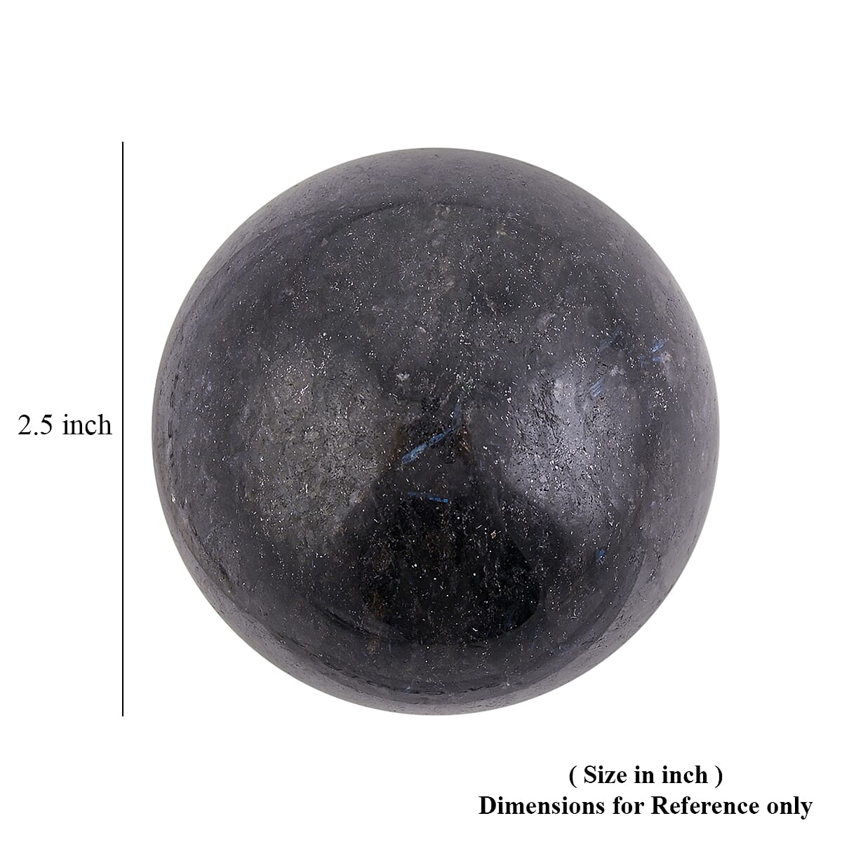 Nuummite Sphere Ball– Grounding Elegance and Visual Intrigue