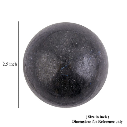 Nuummite Sphere Ball– Grounding Elegance and Visual Intrigue