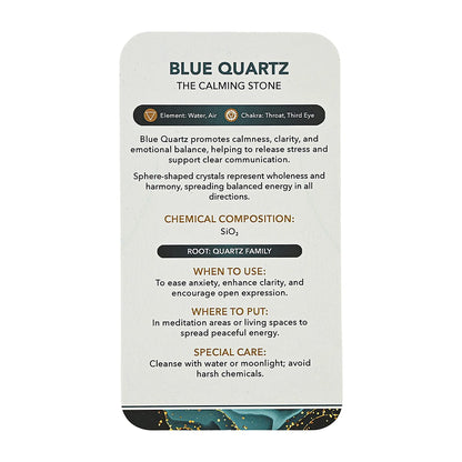 Quartz Blue Sphere – Radiant Calm and Clarity