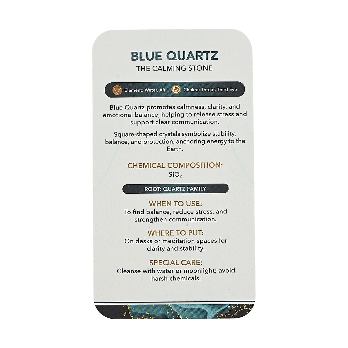 Quartz Blue Square Shape – Clarity and Balance in Every Angle
