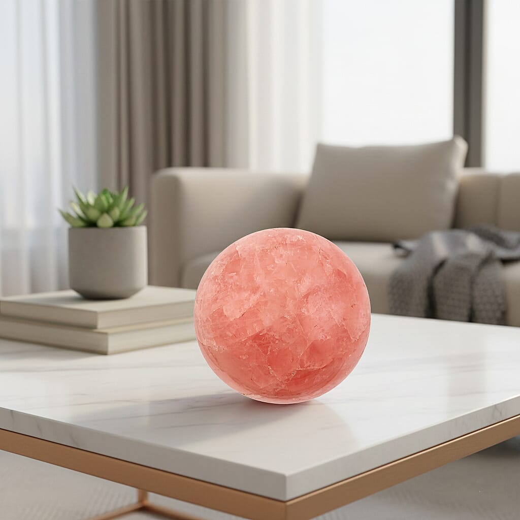 Rose Quartz Sphere – Love, Balance, and Tranquility