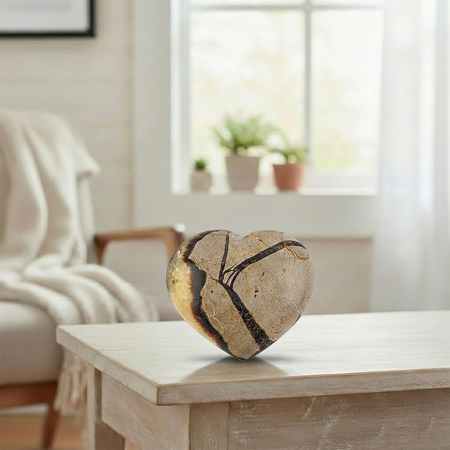 Septaria Heart Shape – Grounding Elegance and Organic Beauty