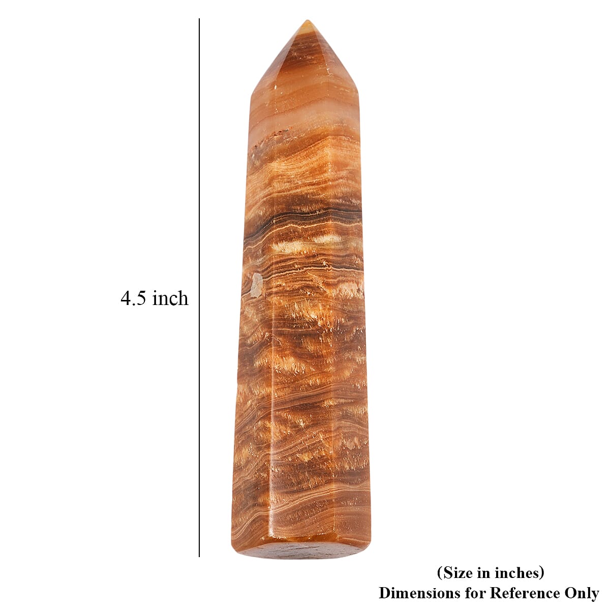 Calcite Brown Prism Tower – Grounded Energy and Focused Intention