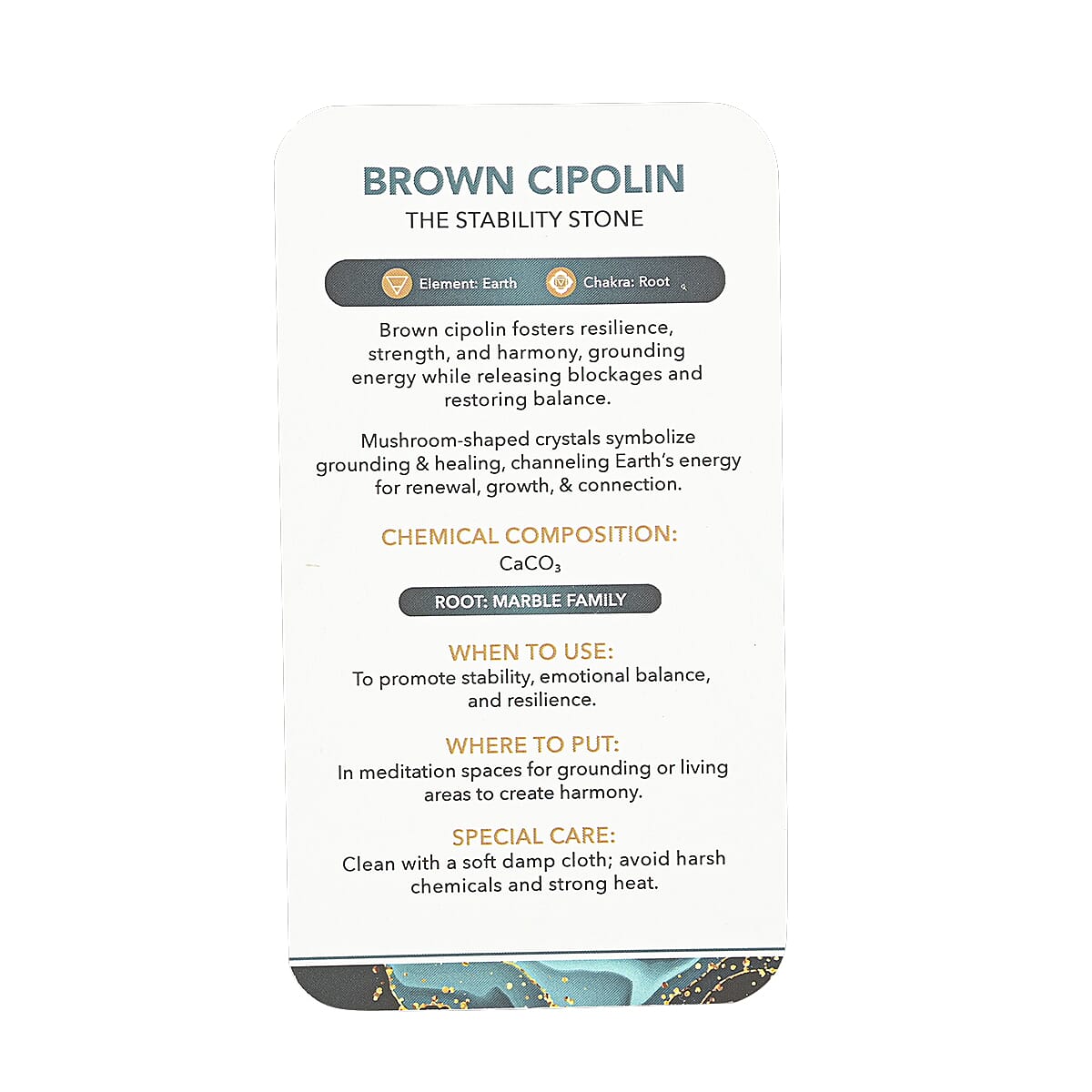 Cipolin Brown Mushroom – Earthy Elegance and Organic Charm