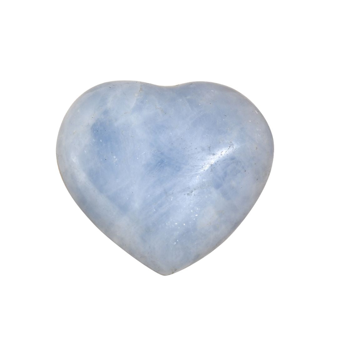 Blue Calcite Heart — Emotional Healing and Calm Energy