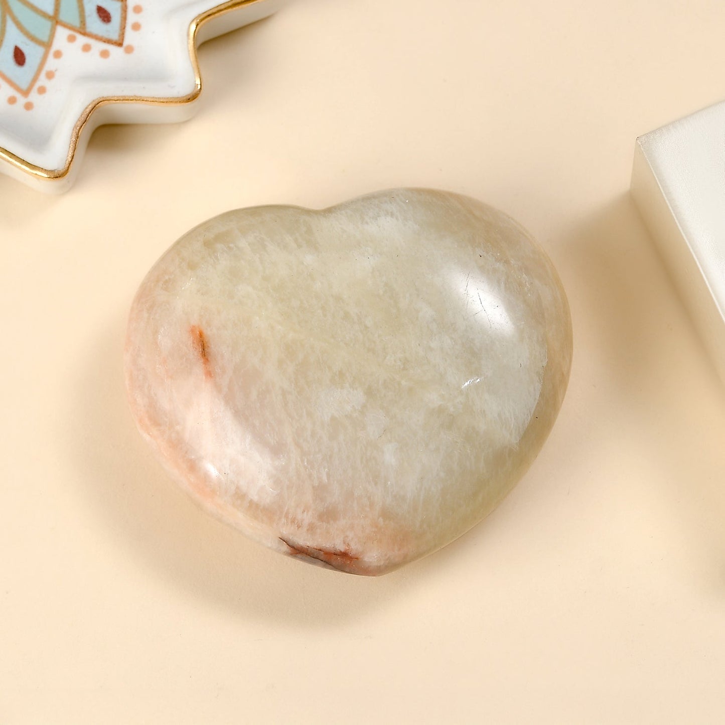Golden Moonstone Heart — Embrace Balance and Intuition