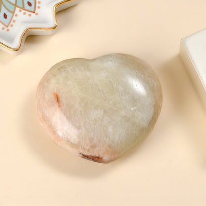 Golden Moonstone Heart — Embrace Balance and Intuition