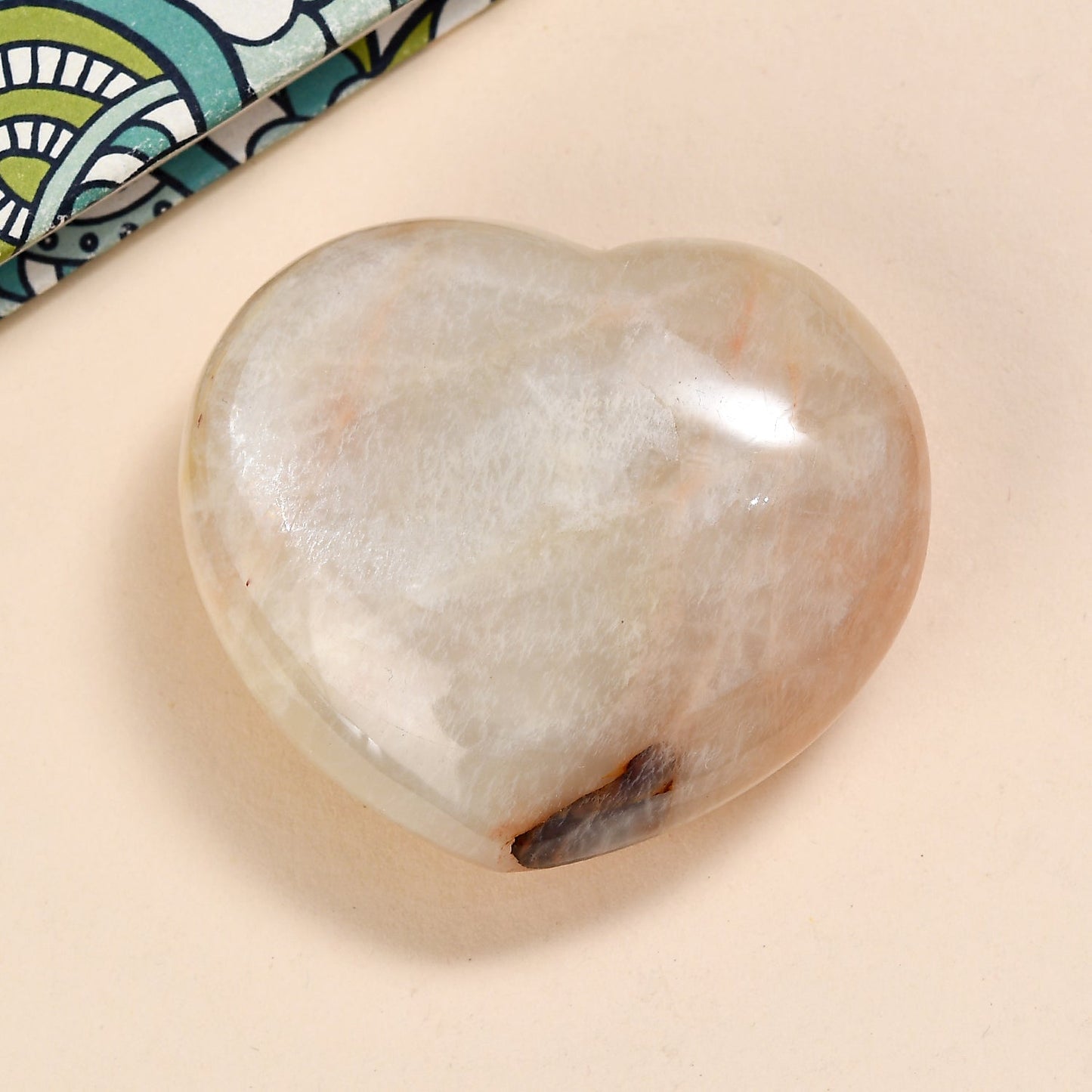 Golden Moonstone Heart — Embrace Balance and Intuition