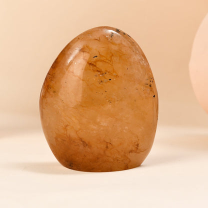 Hematoid Quartz Strength Free Form — Empowerment and Grounding