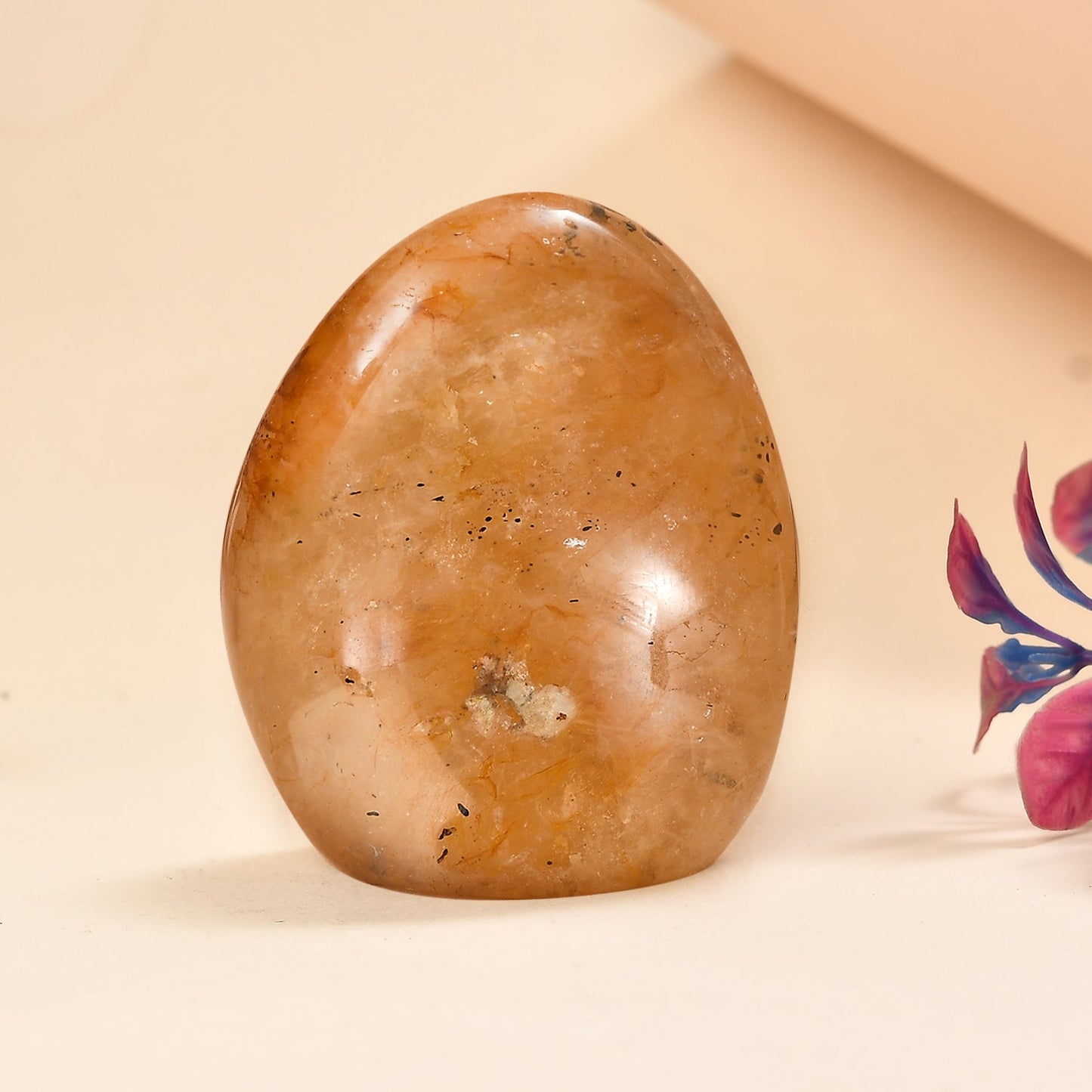 Hematoid Quartz Strength Free Form — Empowerment and Grounding