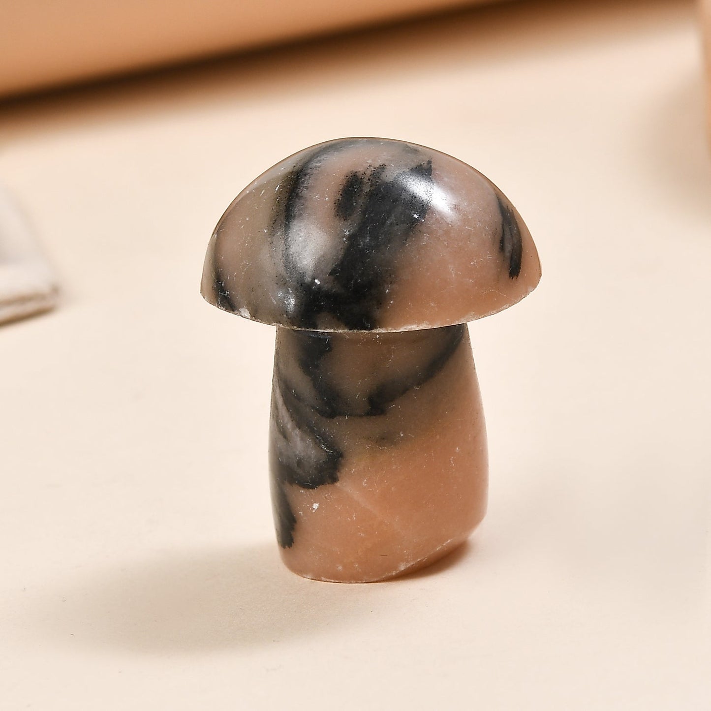 Peachfeldspar Mushroom — Nurture Growth and Harmony