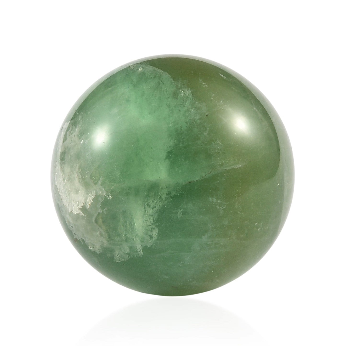 Green Fluorite Sphere — Clarity and Healing Energy