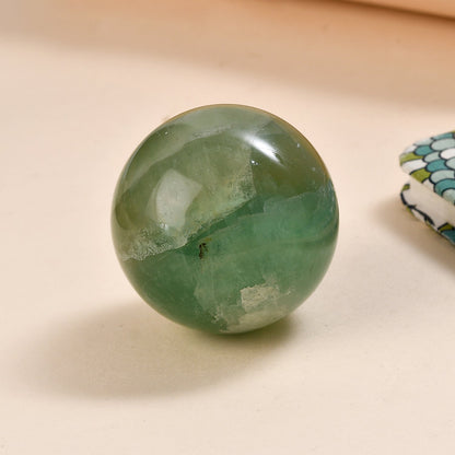 Green Fluorite Sphere — Clarity and Healing Energy