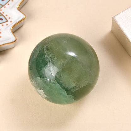 Green Fluorite Sphere — Clarity and Healing Energy