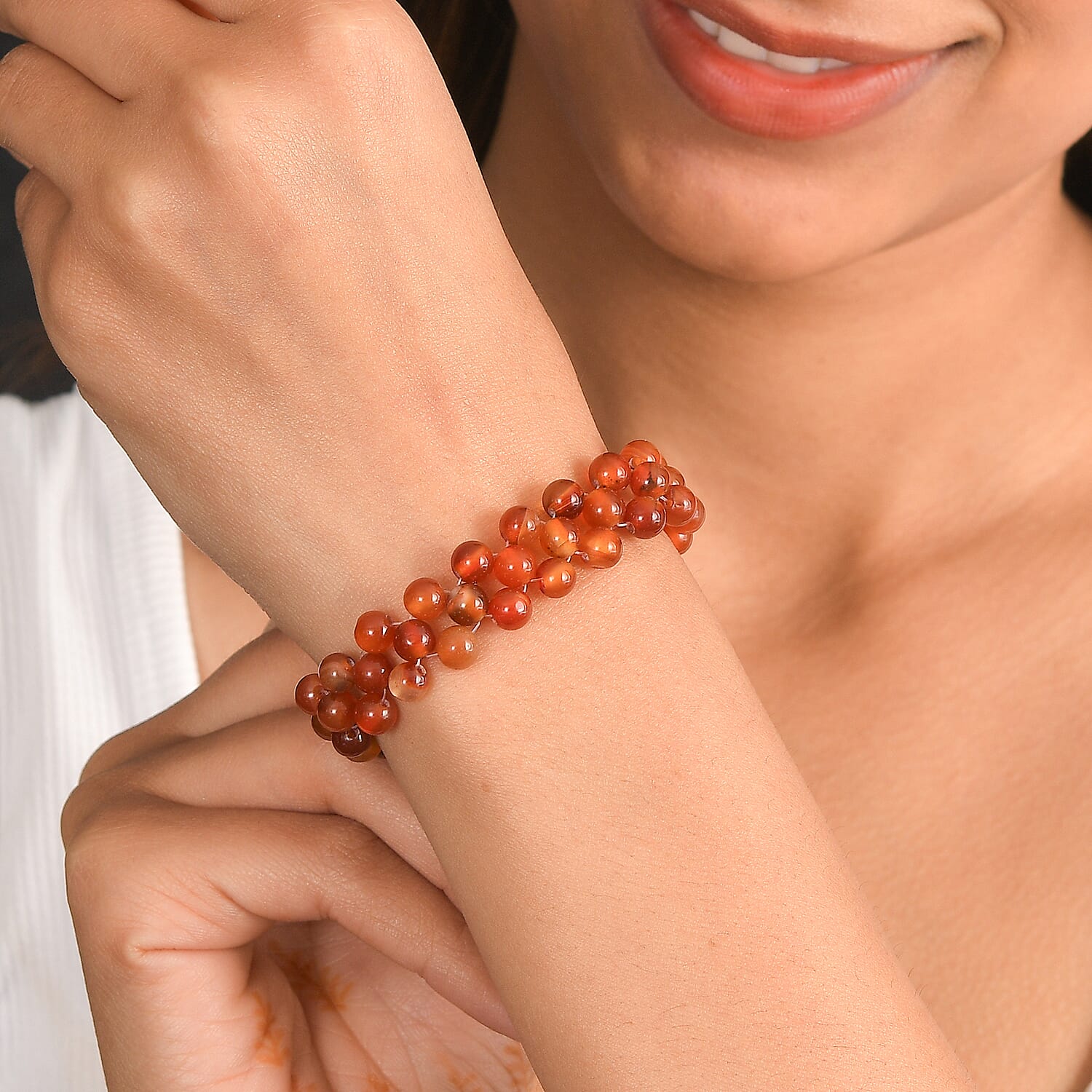 EverTrue Carnelian Beaded Bracelet