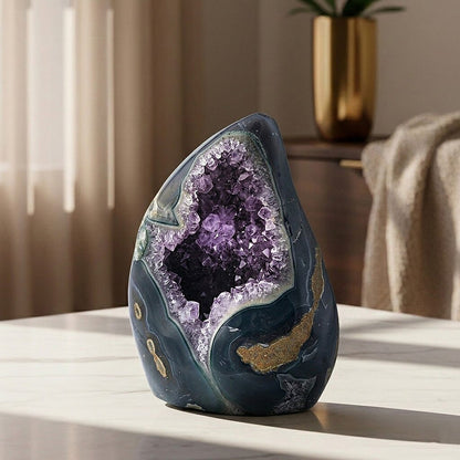 Amethyst Agate Flame – Illuminate Your Path & Elevate Energy