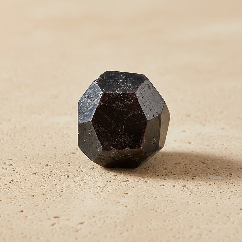 Faceted Garnet Stone - Fire of Vitality & Power