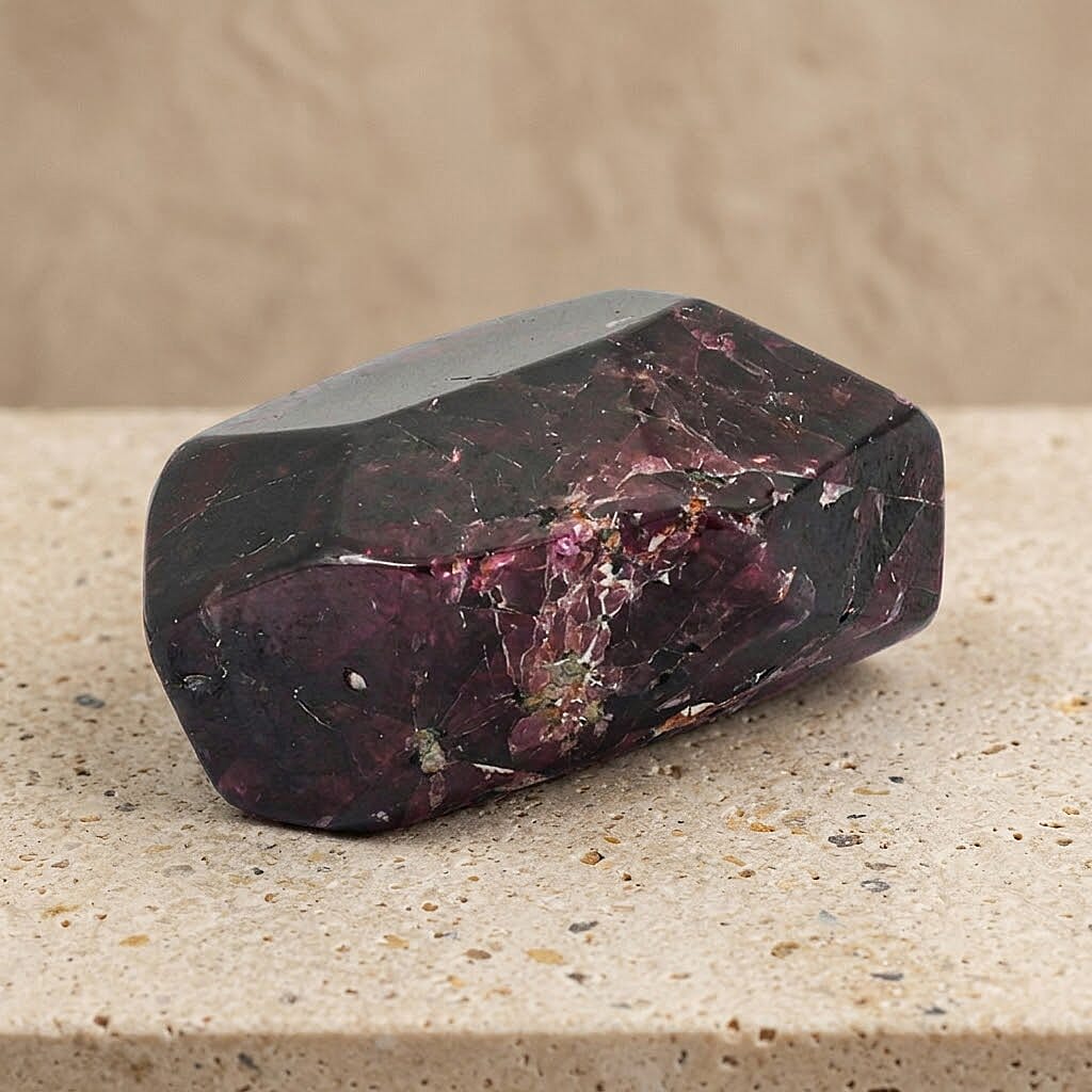 Faceted Garnet Stone - Fire of Vitality & Power