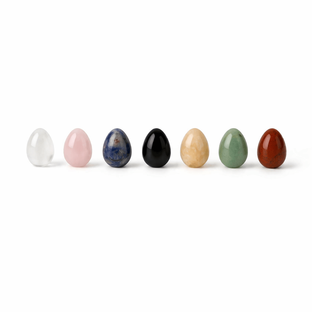 Crystal Mini Eggs Set (7pcs) — Balance & Everyday Energy