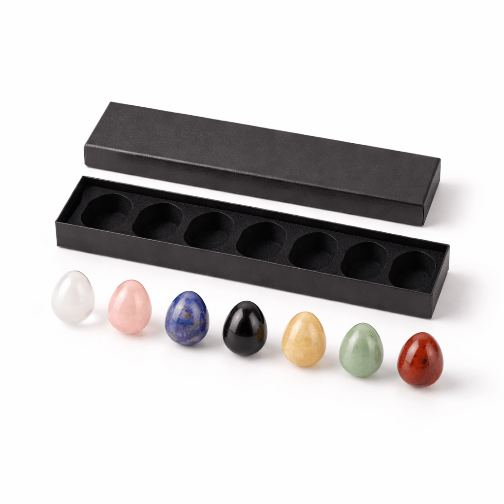 Crystal Mini Eggs Set (7pcs) — Balance & Everyday Energy