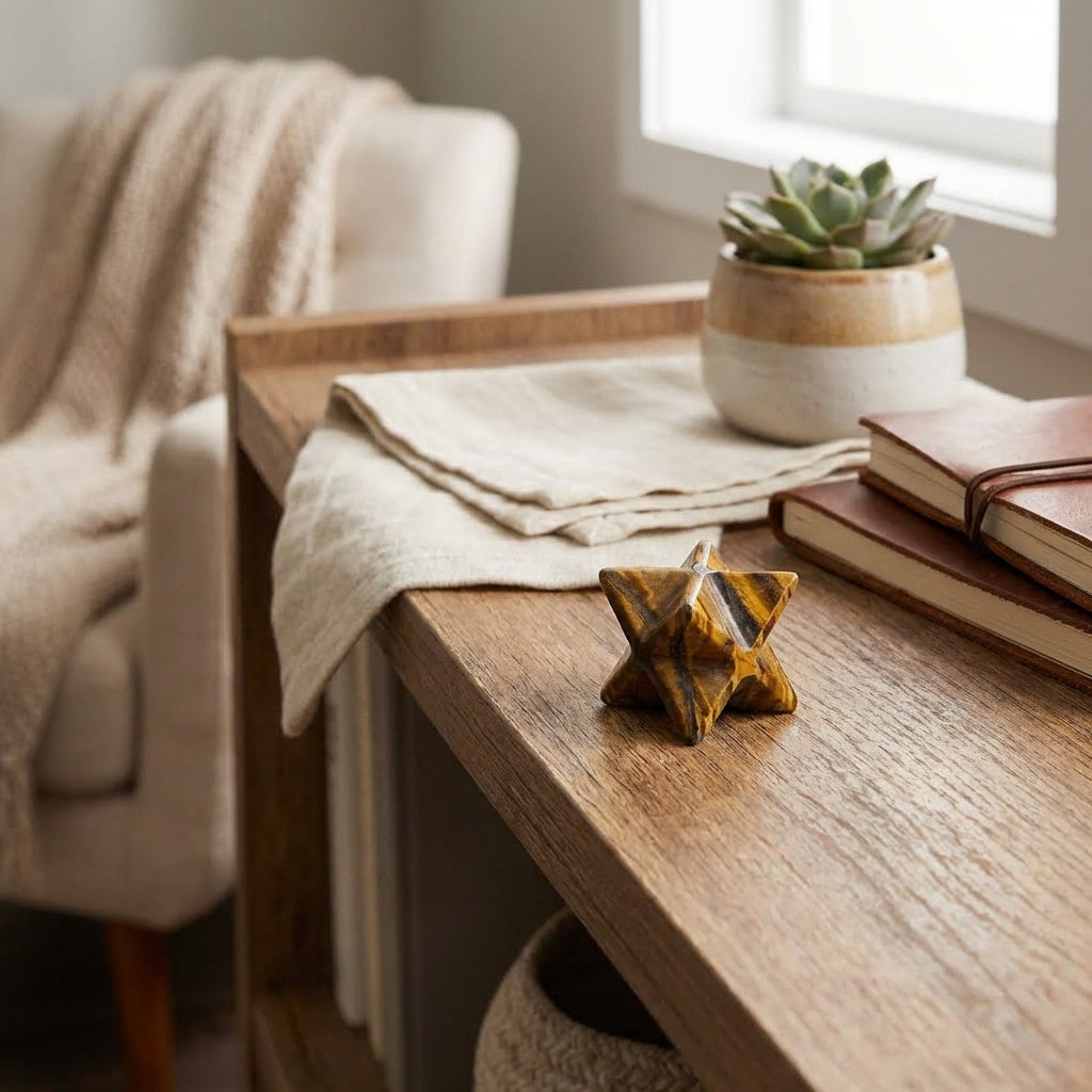 Gemstone Merkaba Crystals for Energy Alignment & Spiritual Healing