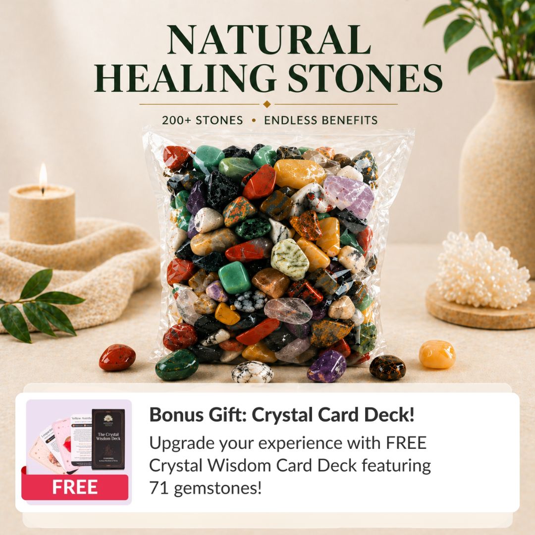 The Complete Crystal Bundle: 200+ Crystals Gemstones + FREE Crystal Wisdom Deck Deck
