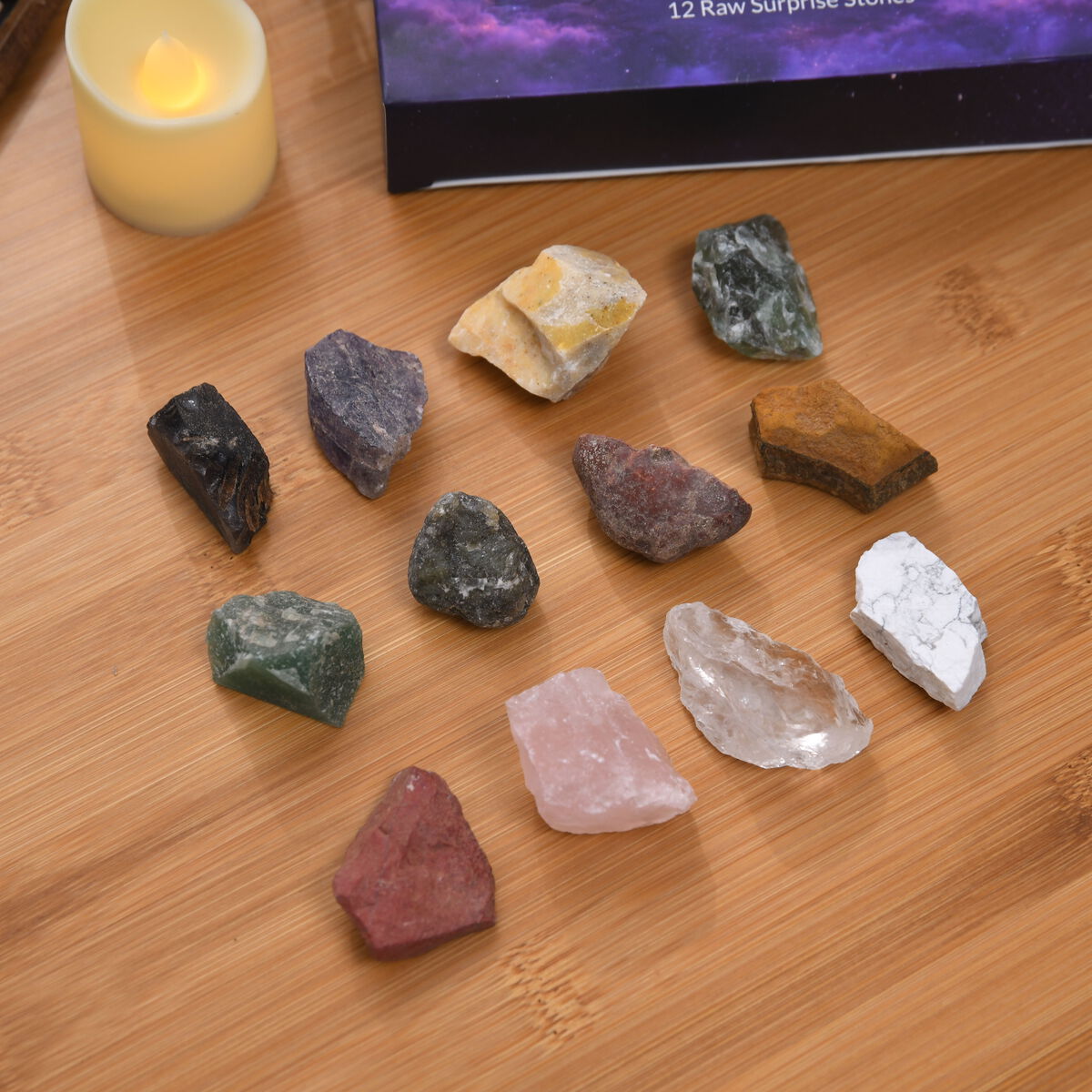 Raw Stone Advent Calendar — 12 Crystal Surprises