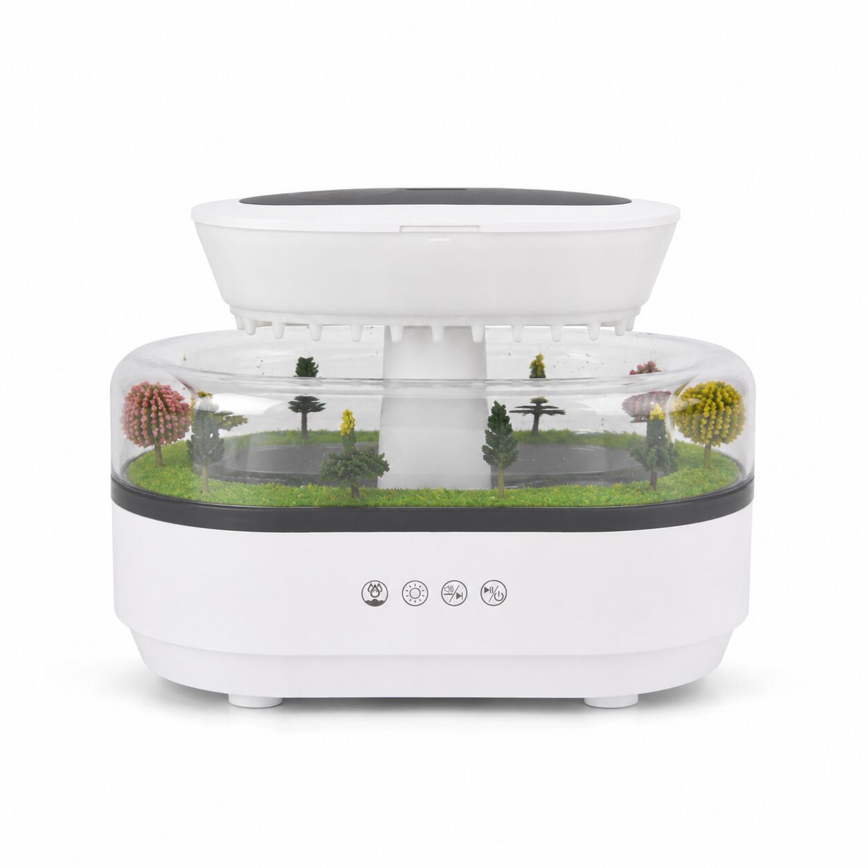 Raindrop Essential Oil Diffuser — 7 Colors + Sound