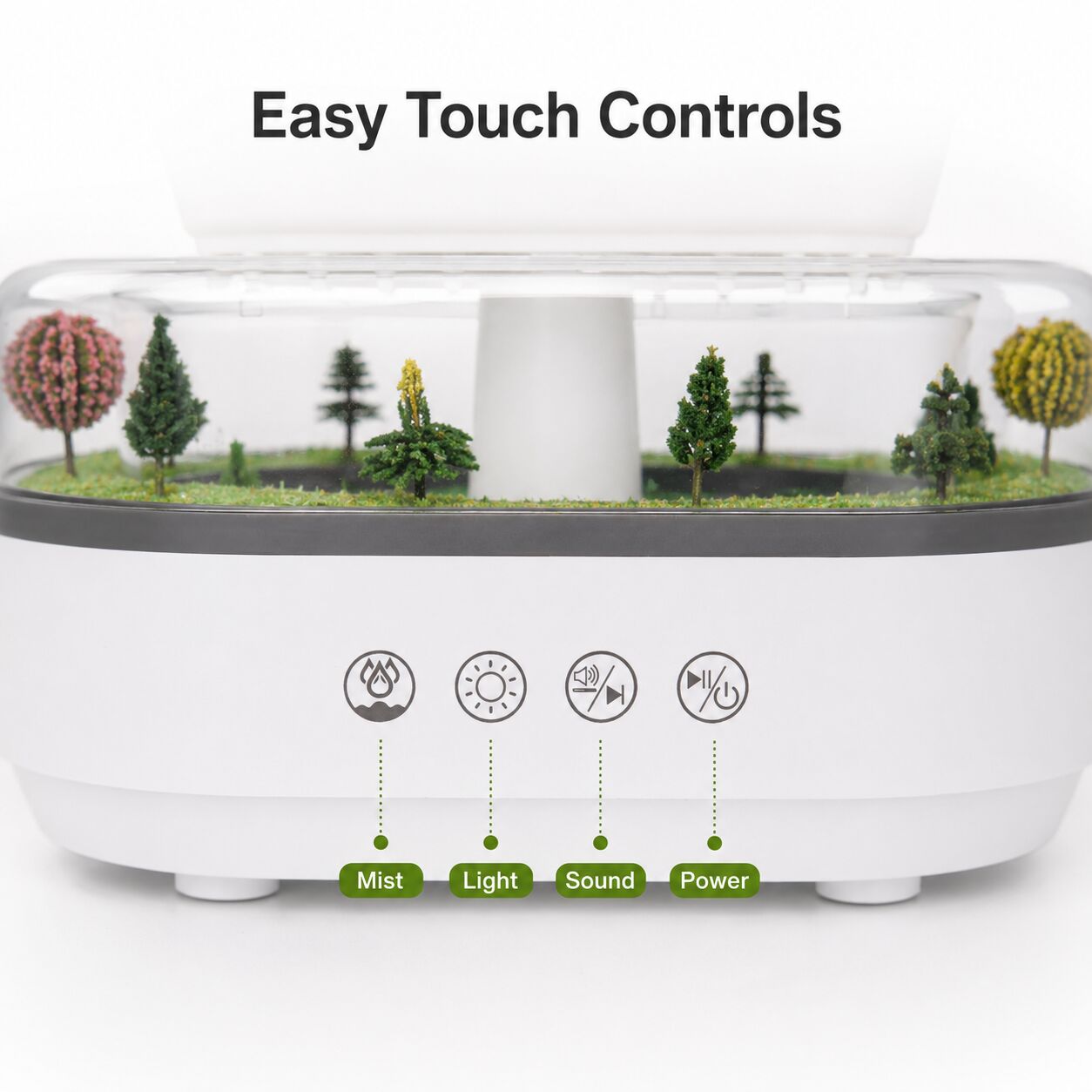 Raindrop Essential Oil Diffuser — 7 Colors + Sound