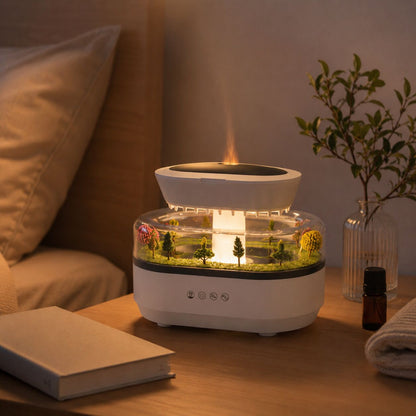 Raindrop Essential Oil Diffuser — 7 Colors + Sound