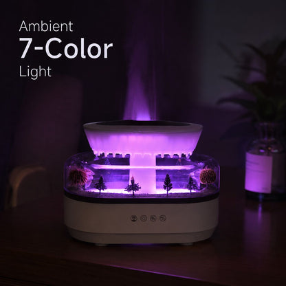 Raindrop Essential Oil Diffuser — 7 Colors + Sound