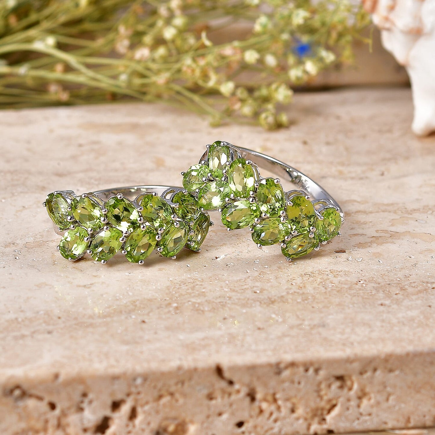 Chevron Hoop Earrings in Platinum Bond Finish