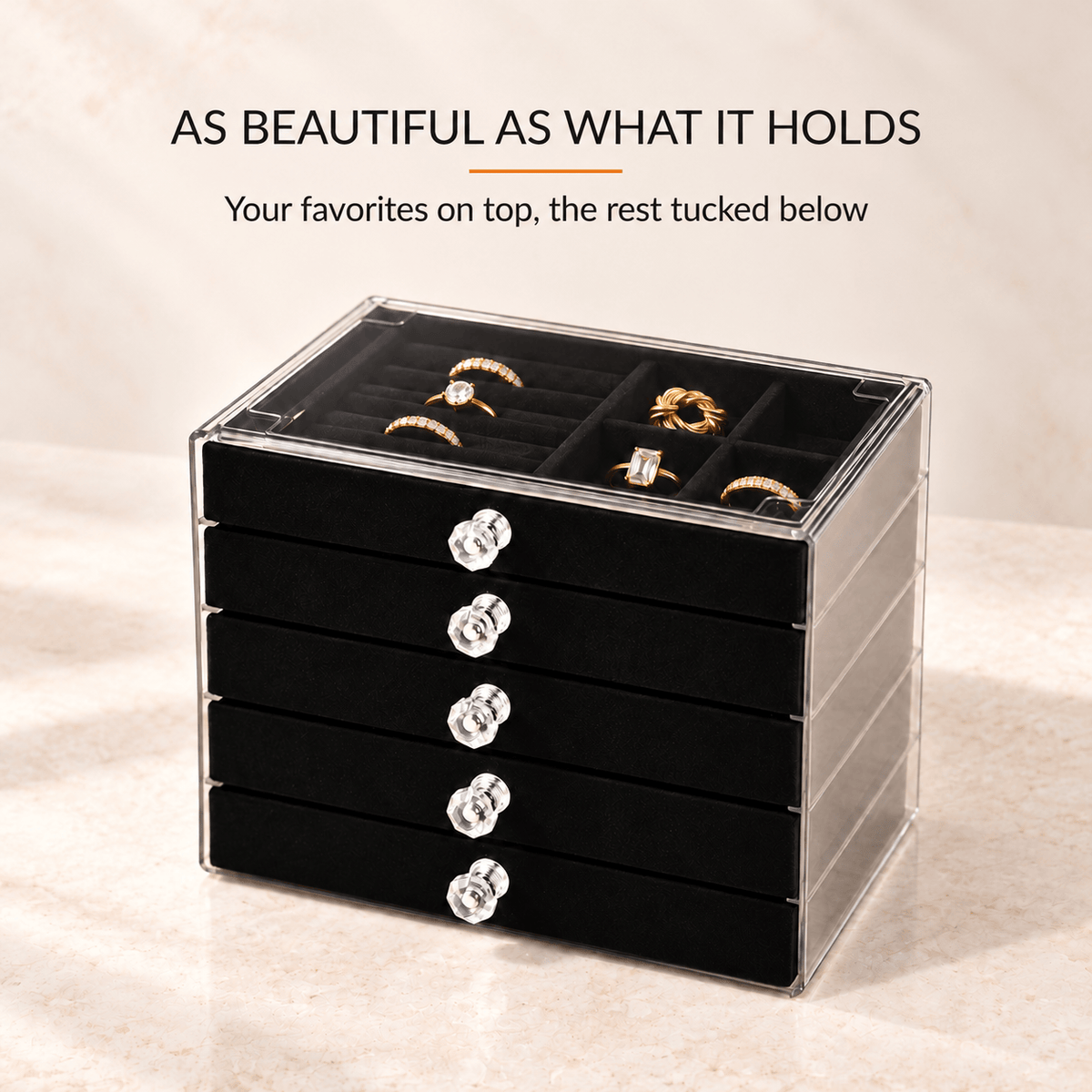 Crystal & Gemstone Display Case — Organize Your Crystals