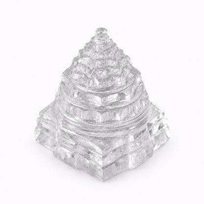 Clear Quartz Sri Yantra – Meditation Crystal for Clarity